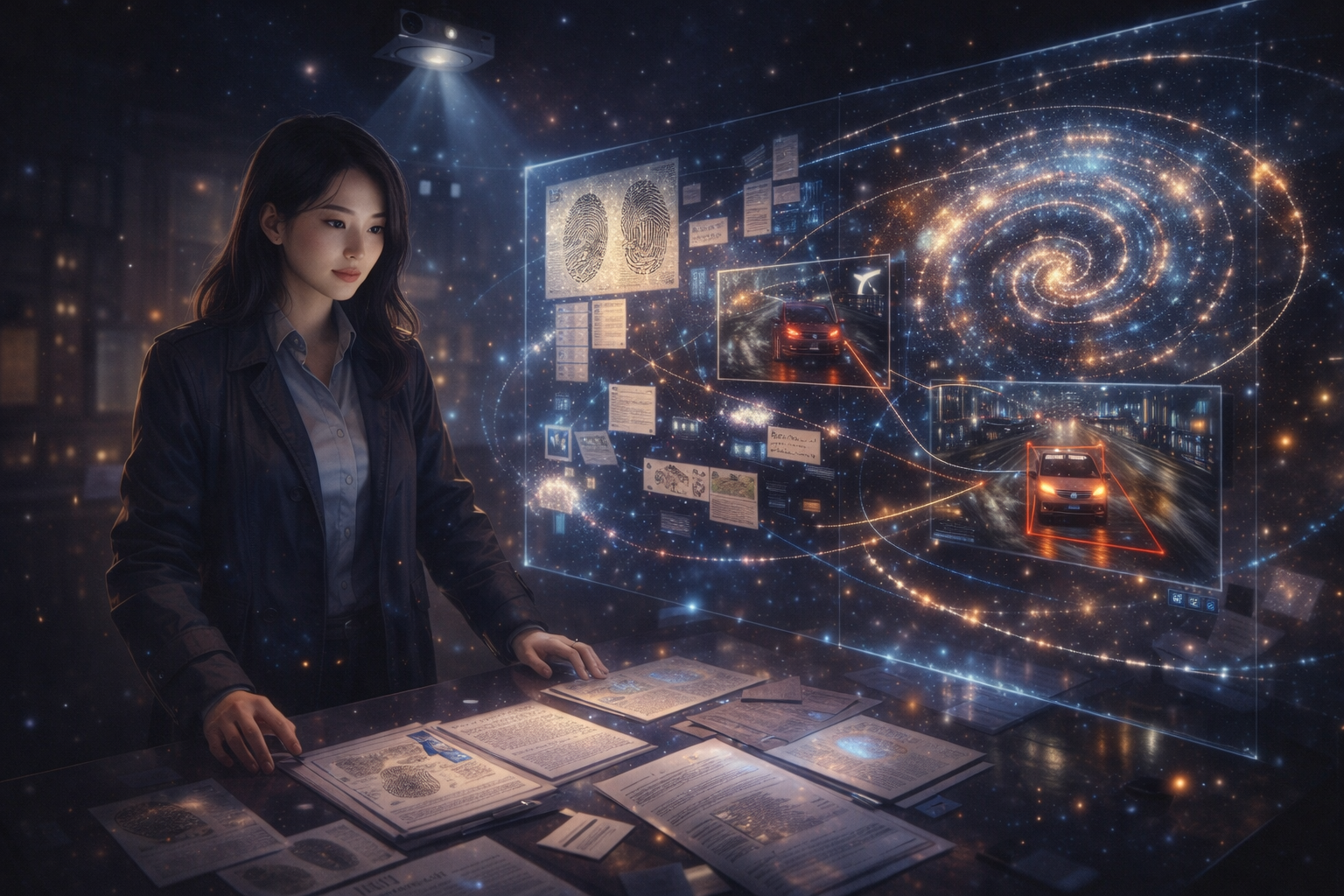 기업 보안 브리핑과 데이터 분석 화면 이미지