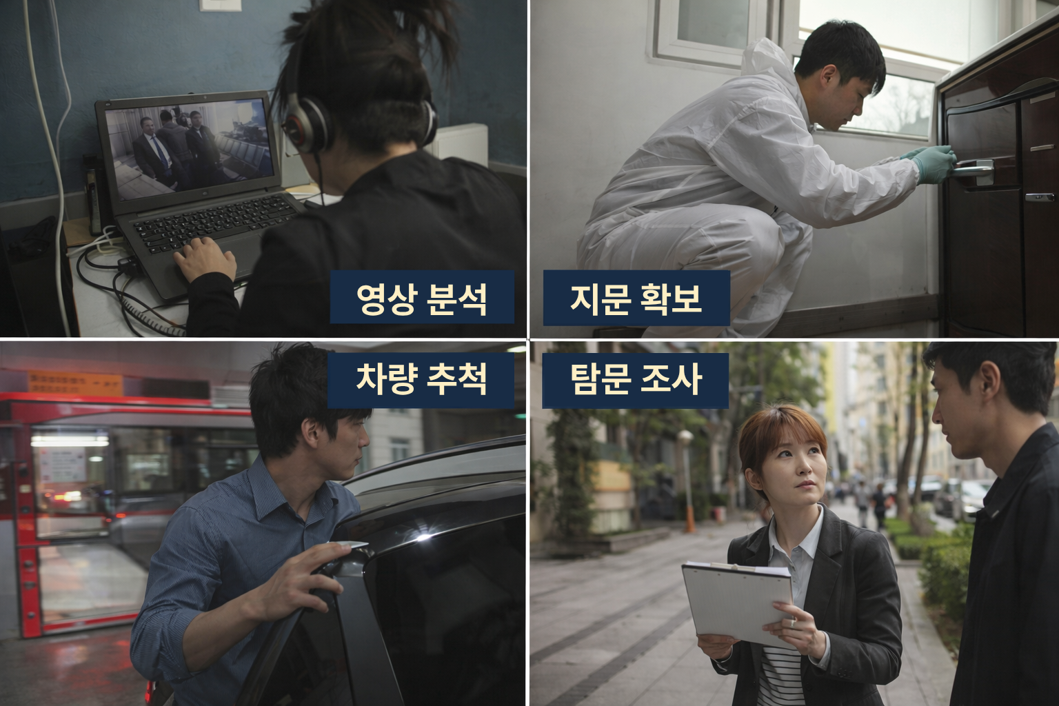 온라인으로 민간 조사 기관 정보를 비교 검색하는 화면